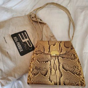 Bol-Perdix Spanish Snakeskin Bag w/ Original Drawstring Bag